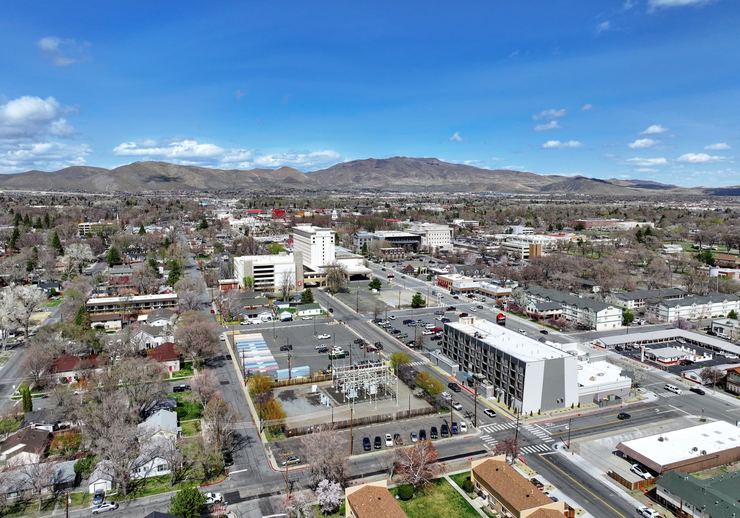Carson City, Nevada skyline at dusk