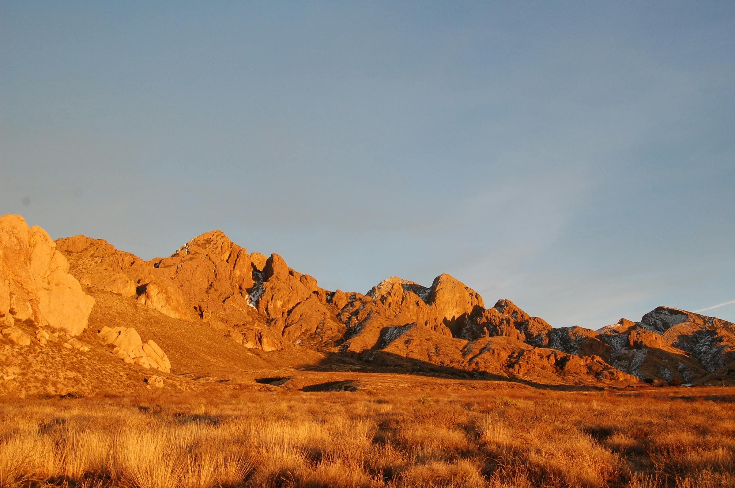 Las Cruces, New Mexico skyline at dusk