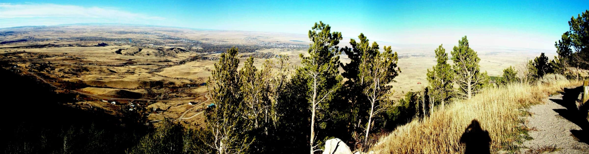 Casper, Wyoming skyline at dusk